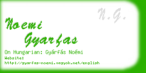 noemi gyarfas business card